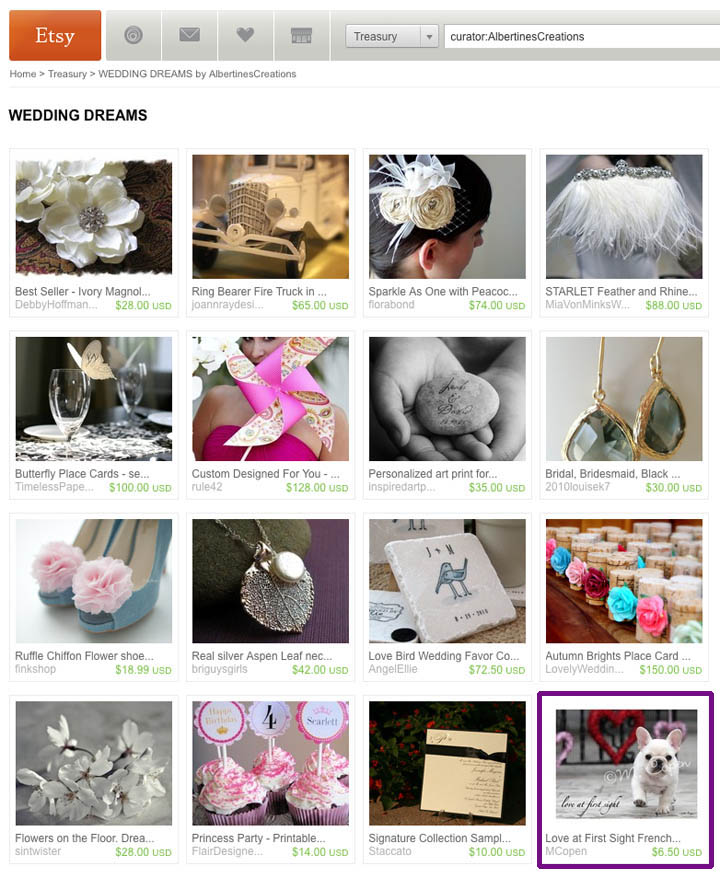 Etsy_Treasury_WeddingDreams